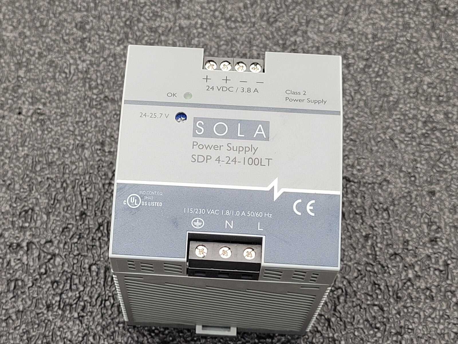 SOLA / Power Supply / SDP 4-24-100LT 115-230VAC Input 24VDC 3.8A Ouput Din Rail