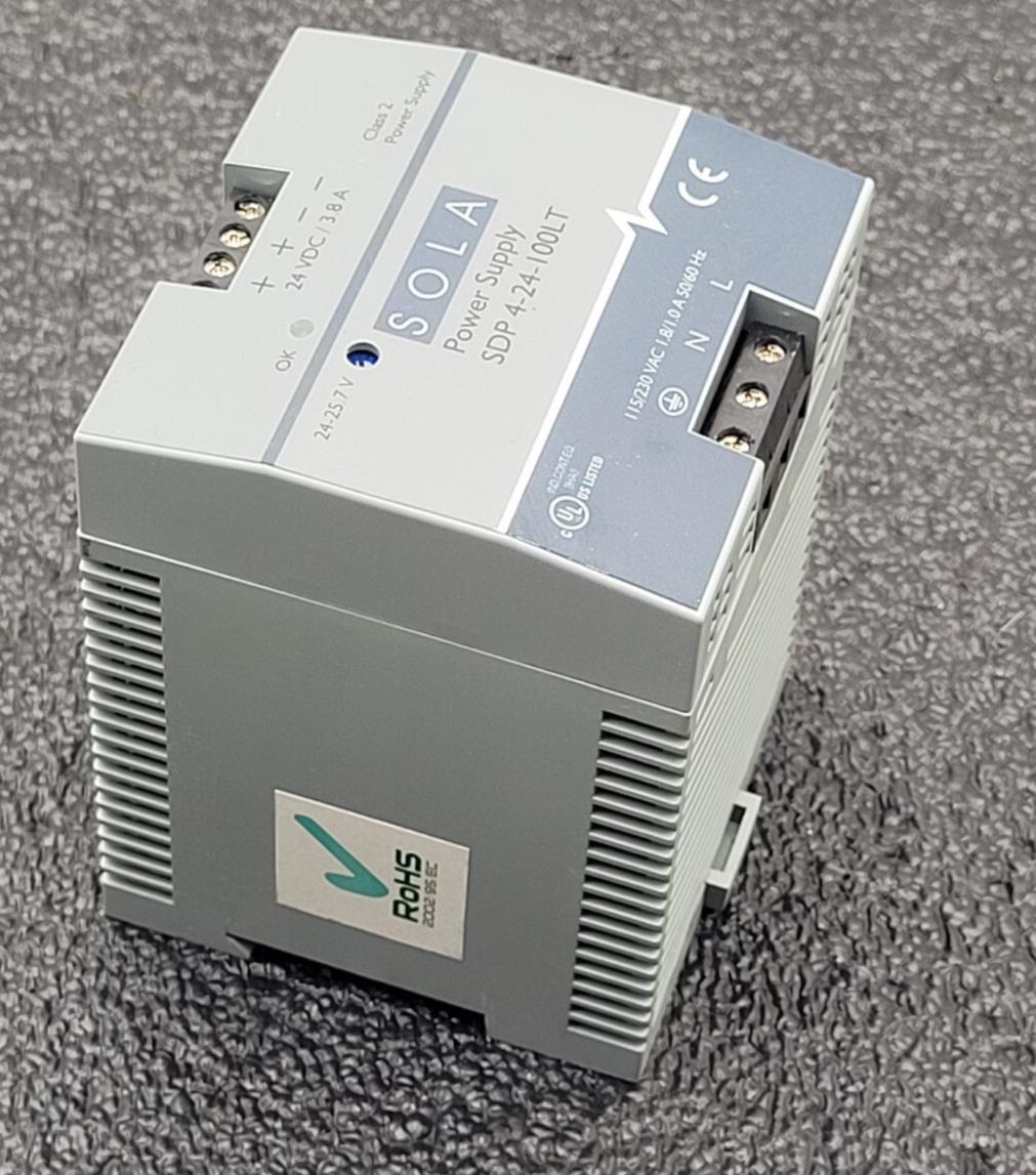 SOLA / Power Supply / SDP 4-24-100LT 115-230VAC Input 24VDC 3.8A Ouput Din Rail