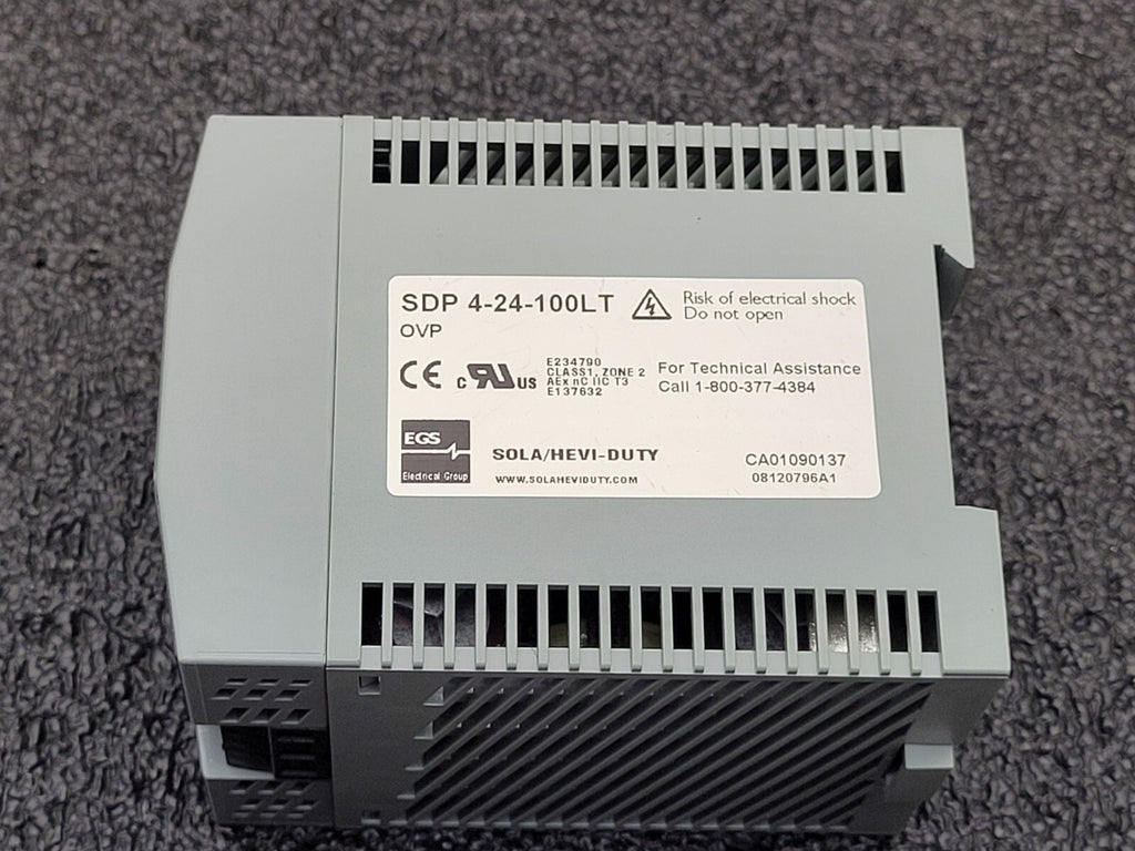 SOLA / Power Supply / SDP 4-24-100LT 115-230VAC Input 24VDC 3.8A Ouput Din Rail