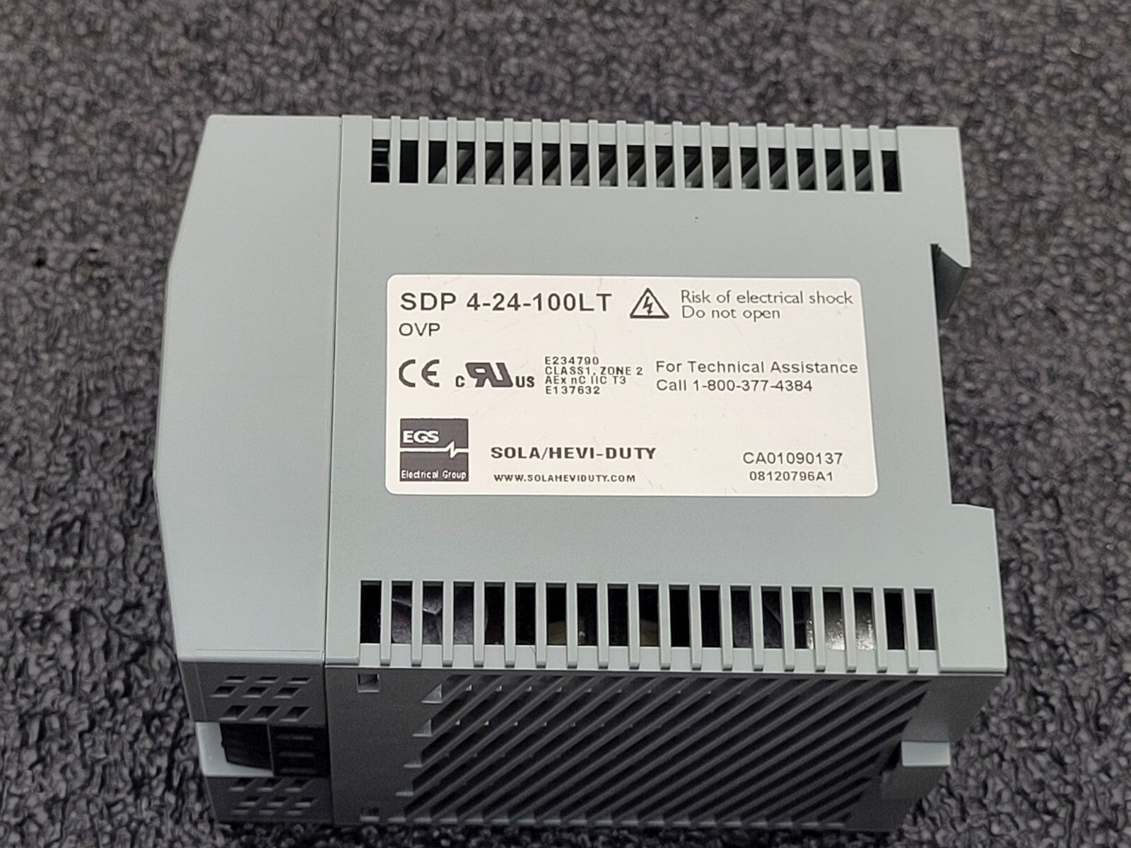 SOLA / Power Supply / SDP 4-24-100LT 115-230VAC Input 24VDC 3.8A Ouput Din Rail