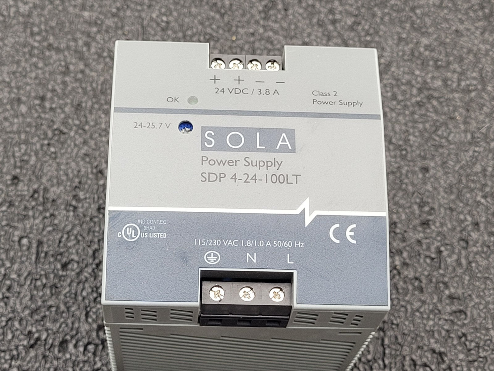 SOLA / Power Supply / SDP 4-24-100LT 115-230VAC Input 24VDC 3.8A Ouput Din Rail