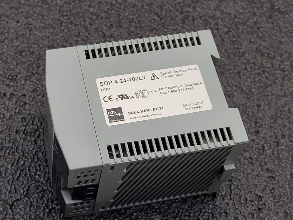 SOLA / Power Supply / SDP 4-24-100LT 115-230VAC Input 24VDC 3.8A Ouput Din Rail