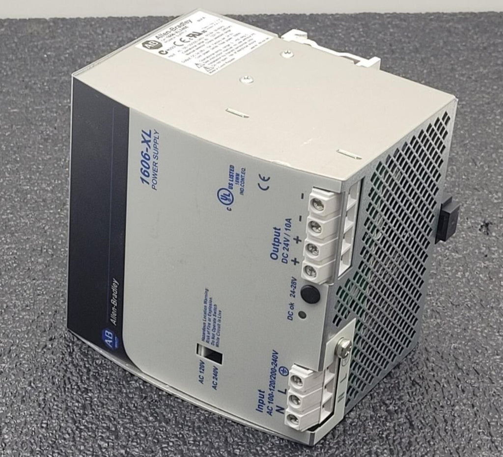 Allen Bradley 1606-XL240E Power Supply 24-28 VDC, 10A DIN Rail Mount