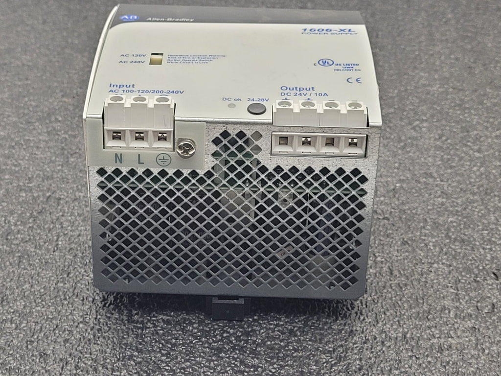 Allen Bradley 1606-XL240E Power Supply 24-28 VDC, 10A DIN Rail Mount