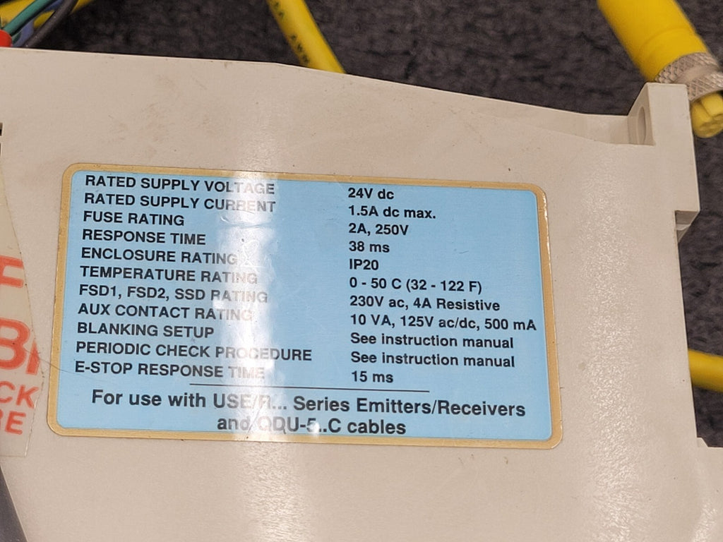 Banner USE2012NP2 & USR2012NP2 MICRO-SCREEN ESD  20" Light Curtain Screen "H"