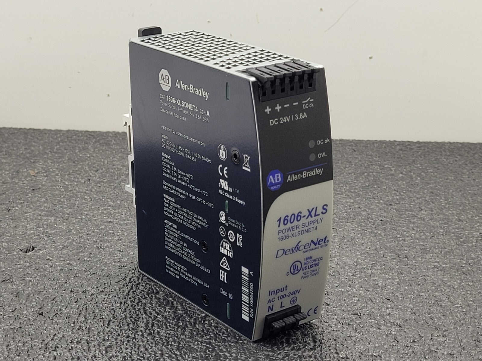 Lot of 4x Allen Bradley 1606-XLP50B/XLE80E/XLS120E/XLSDNET4 24VDC Power Supply