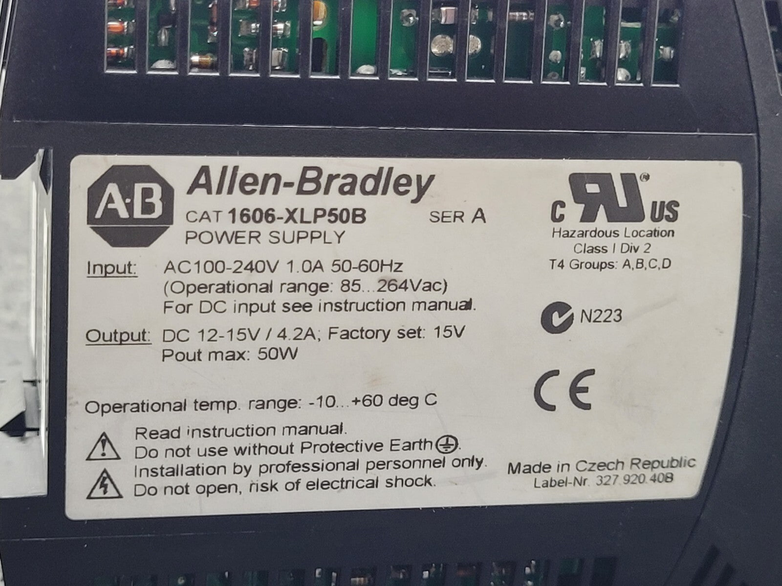 Lot of 4x Allen Bradley 1606-XLP50B/XLE80E/XLS120E/XLSDNET4 24VDC Power Supply