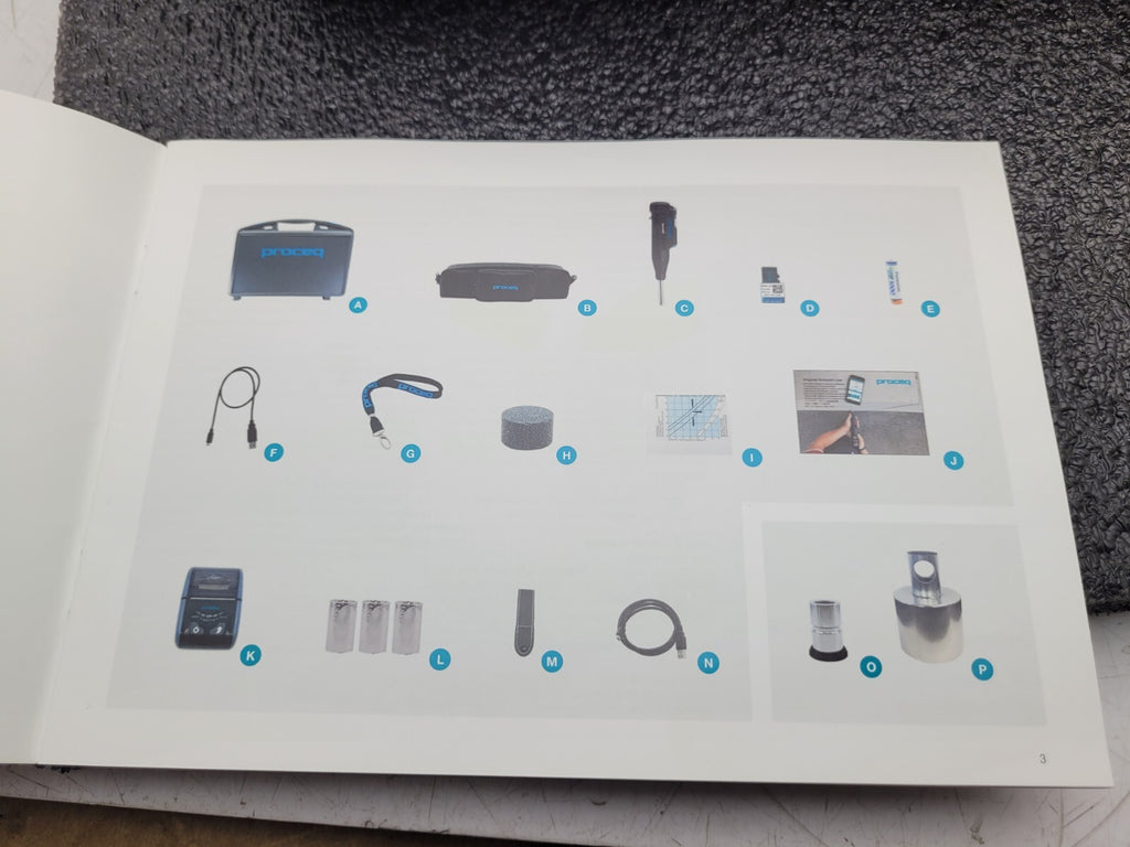 Proceq Schmidt Live 340 01 200 Digital Concrete Rebound Test Hammer (10-70mPa)