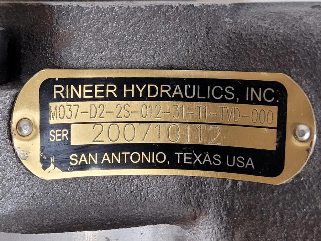 Rineer Rexroth Bosch M037-D2-012-31-T1-TVD-000 Hydraulic Vane Motor