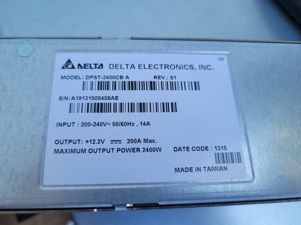 SG-11C A Delta Electronics Power Shelf 12VDC 1000A MAX Output 200-240V 3W+PE IN