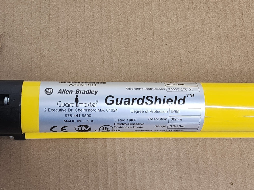 Allen Bradley GuardShield Light Curtain Pair R4K1120YD AB T4K1120YD AA 1120mm