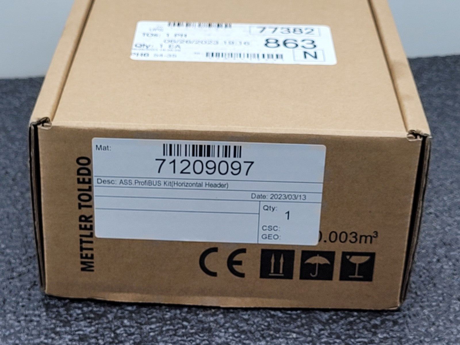 Mettler Toledo 71209097 ProfiBUS Kit Horizontal Header Desk/Harsh 2023 IND780