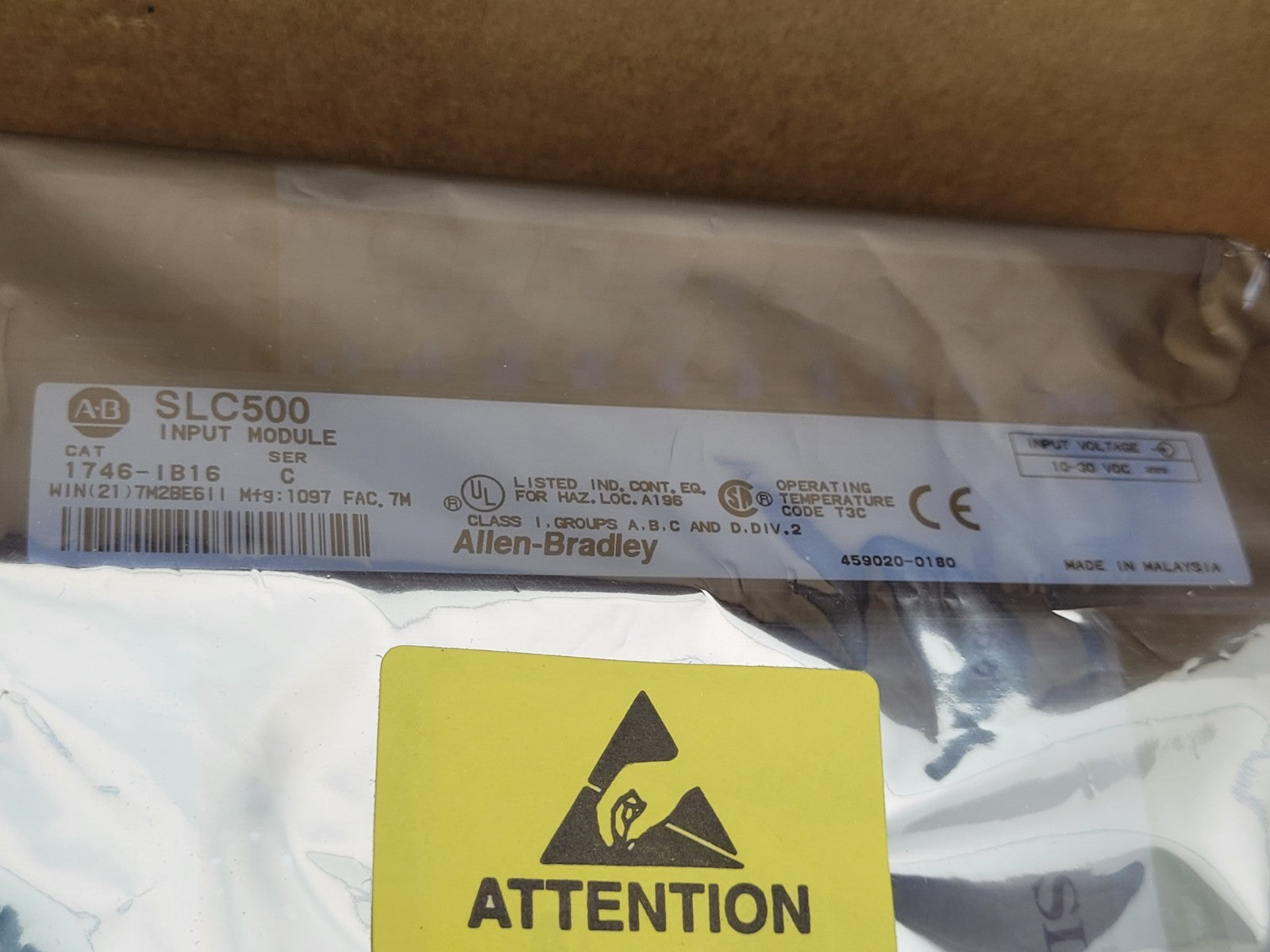 Factory Sealed 1746-IB16 Input Module Ser C PLC Module SLC500 Allen-Bradley