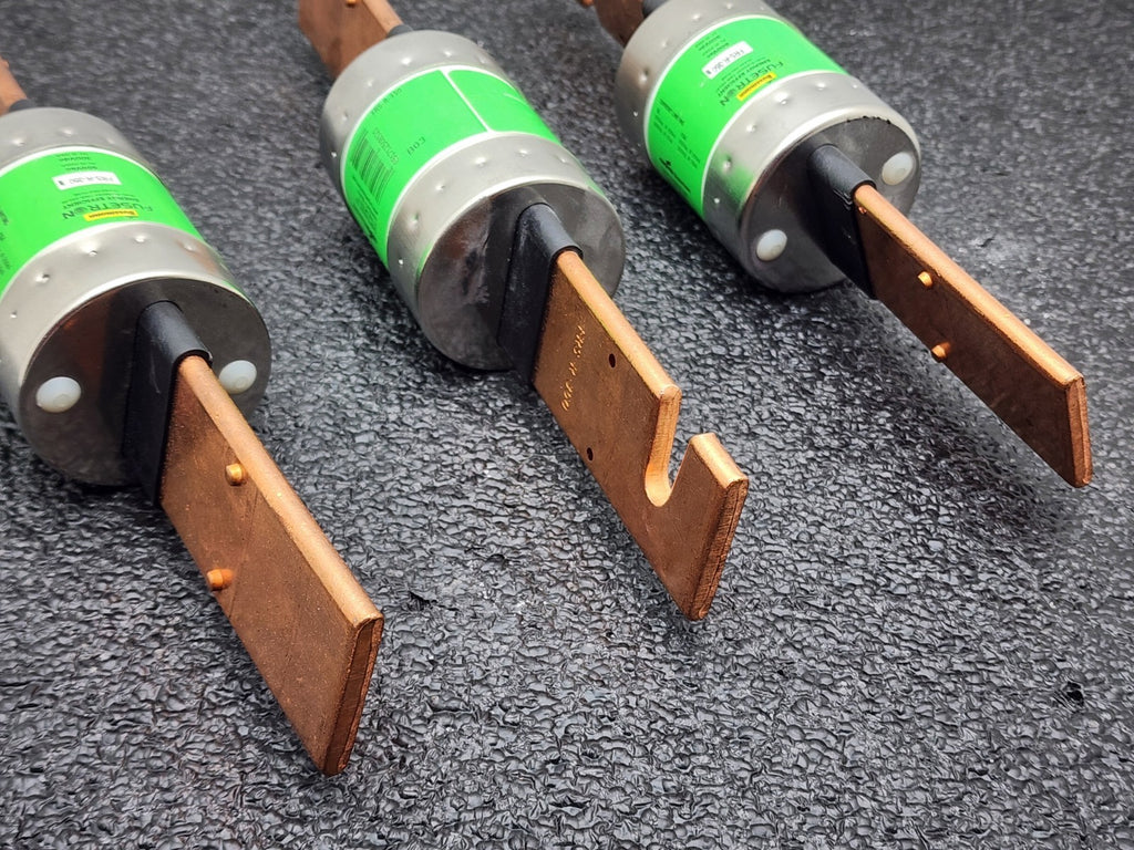 3x Cooper Bussmann FRS-R-350 Fusetron Blade Fuse Rk5 350a Amp 600v-ac 300v-dc