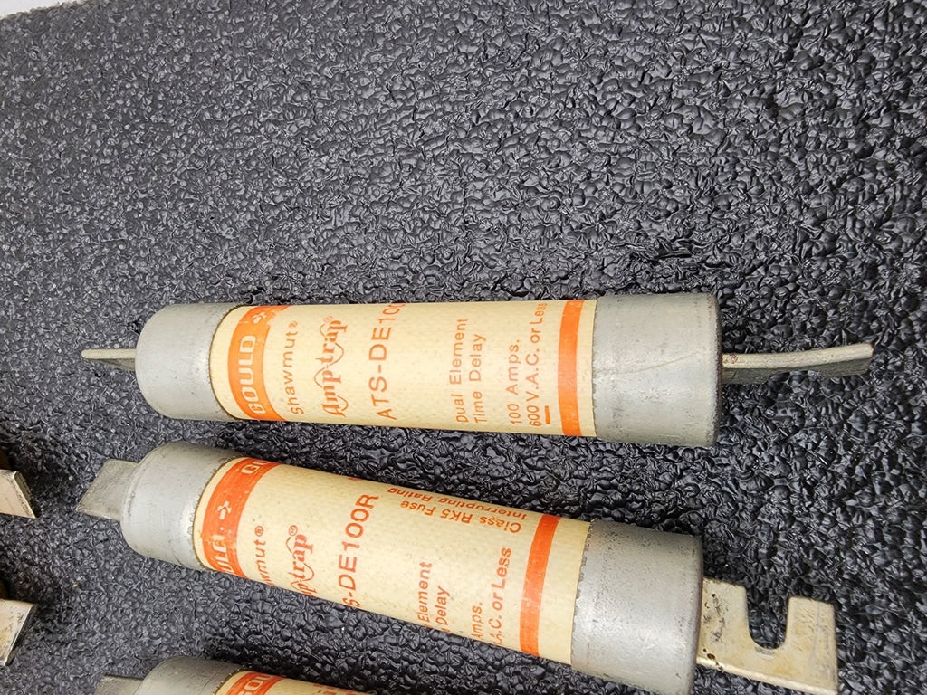 Lot of 11 - Shawmut Amp-Trap ATS-DE 100R  /ATS-DE 100  Dual Element Time delay