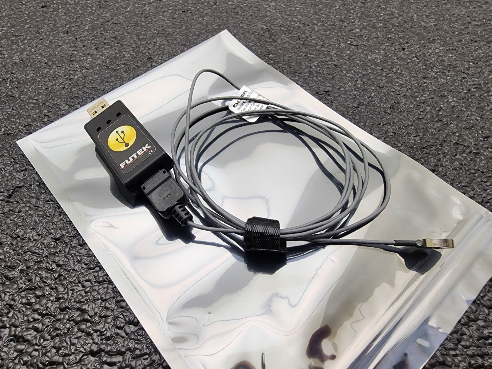 FUTEK SLLB250 Subminiature Load Button FSH01068 w/ FSH03221 USB210 A-to-D