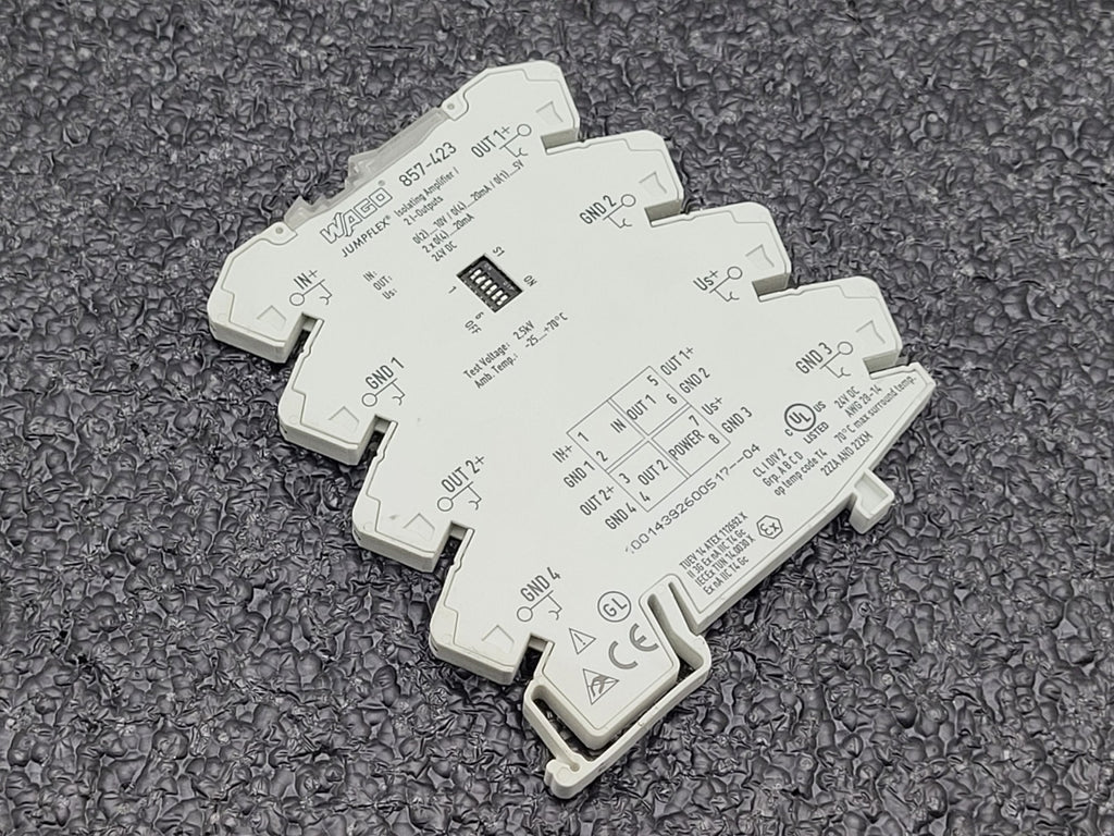 Wago 857-423 Jumpflex Isolating Amplifier Signal Conditioner Signal Splitter