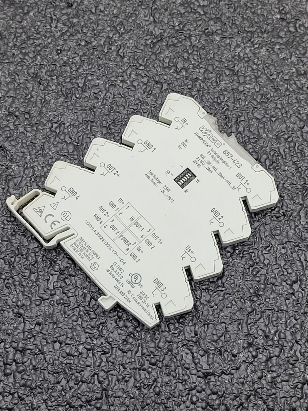 Wago 857-423 Jumpflex Isolating Amplifier Signal Conditioner Signal Splitter