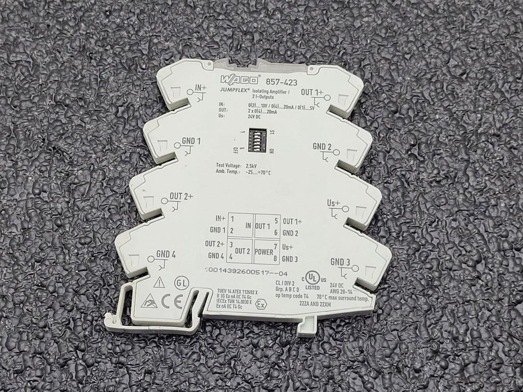Wago 857-423 Jumpflex Isolating Amplifier Signal Conditioner Signal Splitter