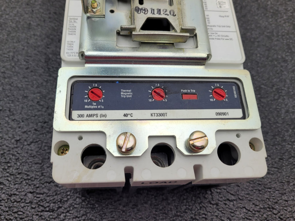 Eaton Cutler Hammer HKD3400F / HKD 65K 3-pole 600V 400A Breaker w/ KT3400T trip