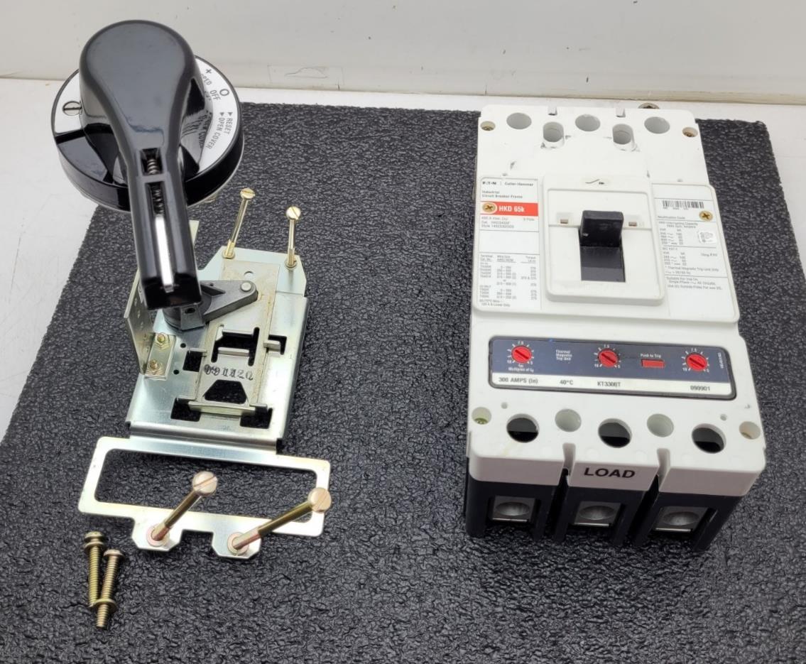 Eaton Cutler Hammer HKD3400F / HKD 65K 3-pole 600V 400A Breaker w/ KT3400T trip