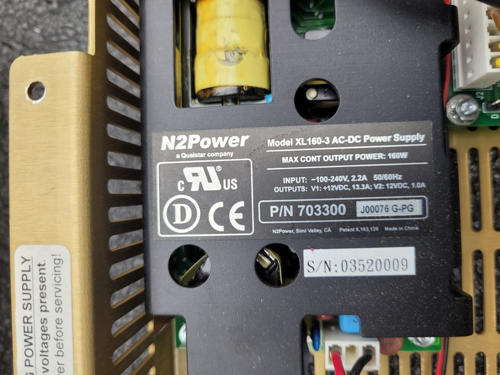 Lot of 4x Qualstar N2Power XL160-3 S19/400013-06-6 AC-DC Dual 12/12VDC/160W