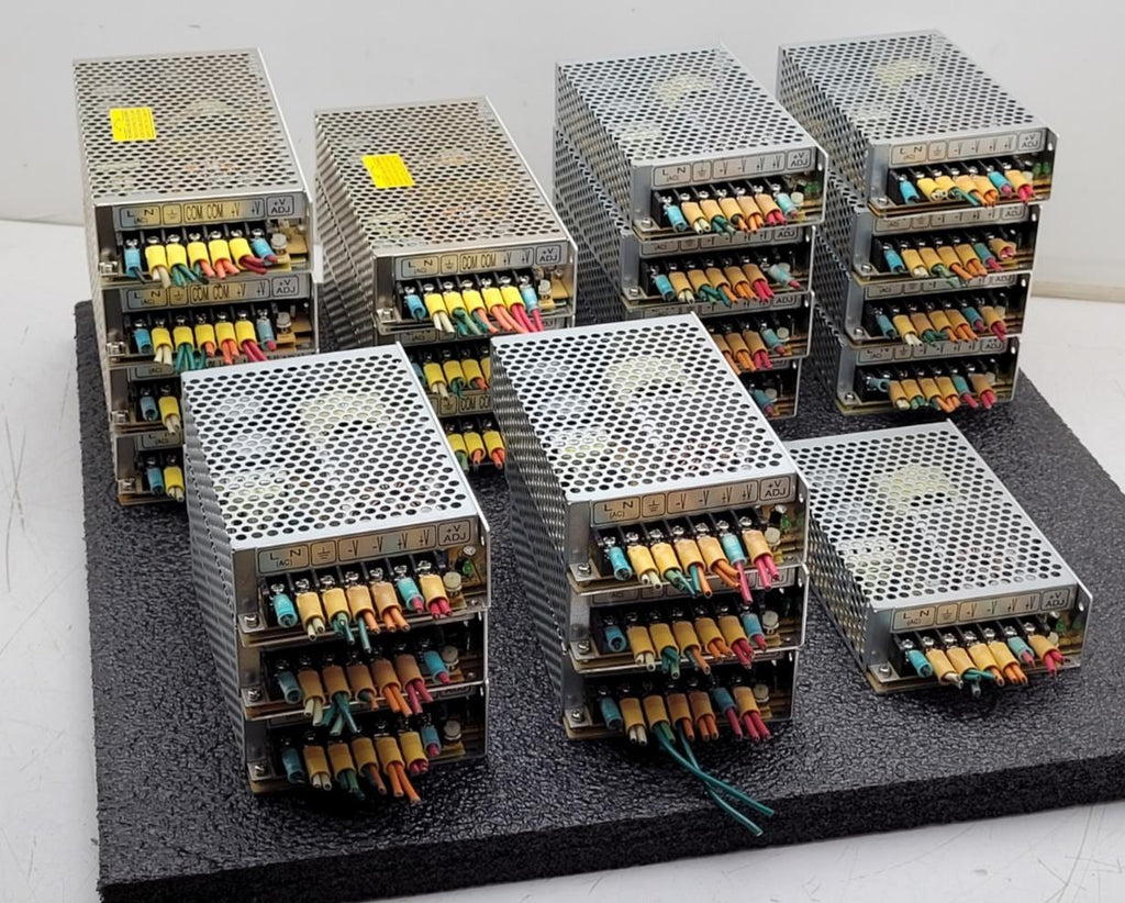 Lot of 22 Mean Well RS-100-5  / S-100F-5 Power Supply 100W 5VDC/16A, 5VDC/20A