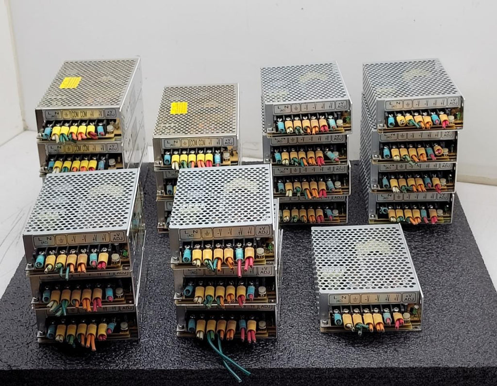Lot of 22 Mean Well RS-100-5  / S-100F-5 Power Supply 100W 5VDC/16A, 5VDC/20A