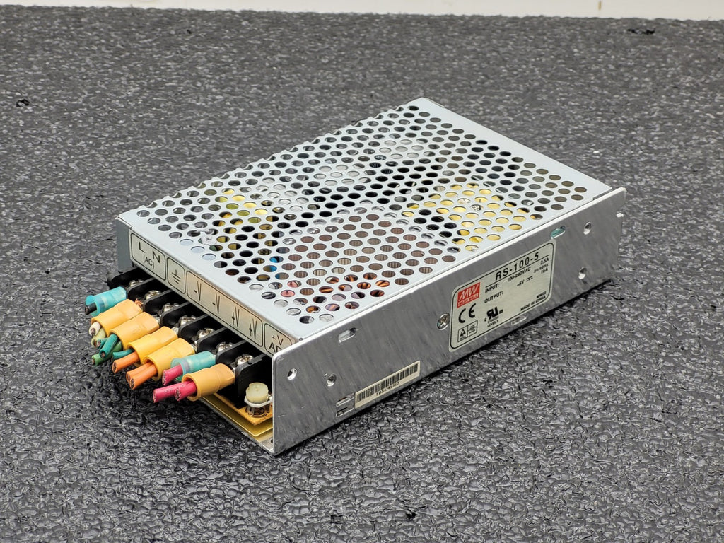 Lot of 22 Mean Well RS-100-5  / S-100F-5 Power Supply 100W 5VDC/16A, 5VDC/20A