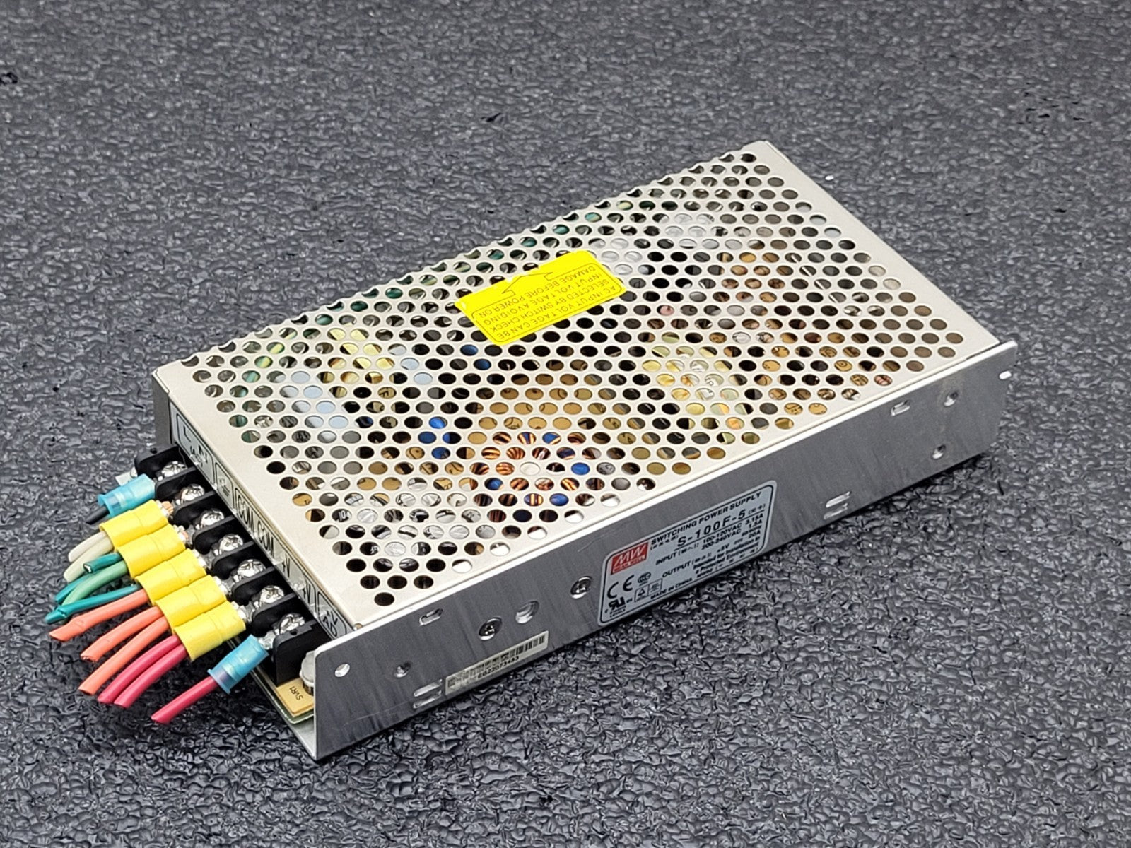 Lot of 22 Mean Well RS-100-5  / S-100F-5 Power Supply 100W 5VDC/16A, 5VDC/20A