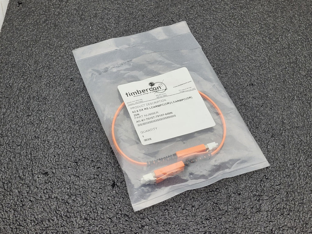 10x TIMBERCON AC-61-70107-70107-020N 62.5 DX RS LCARMPC/20N Fiber Optic Cables