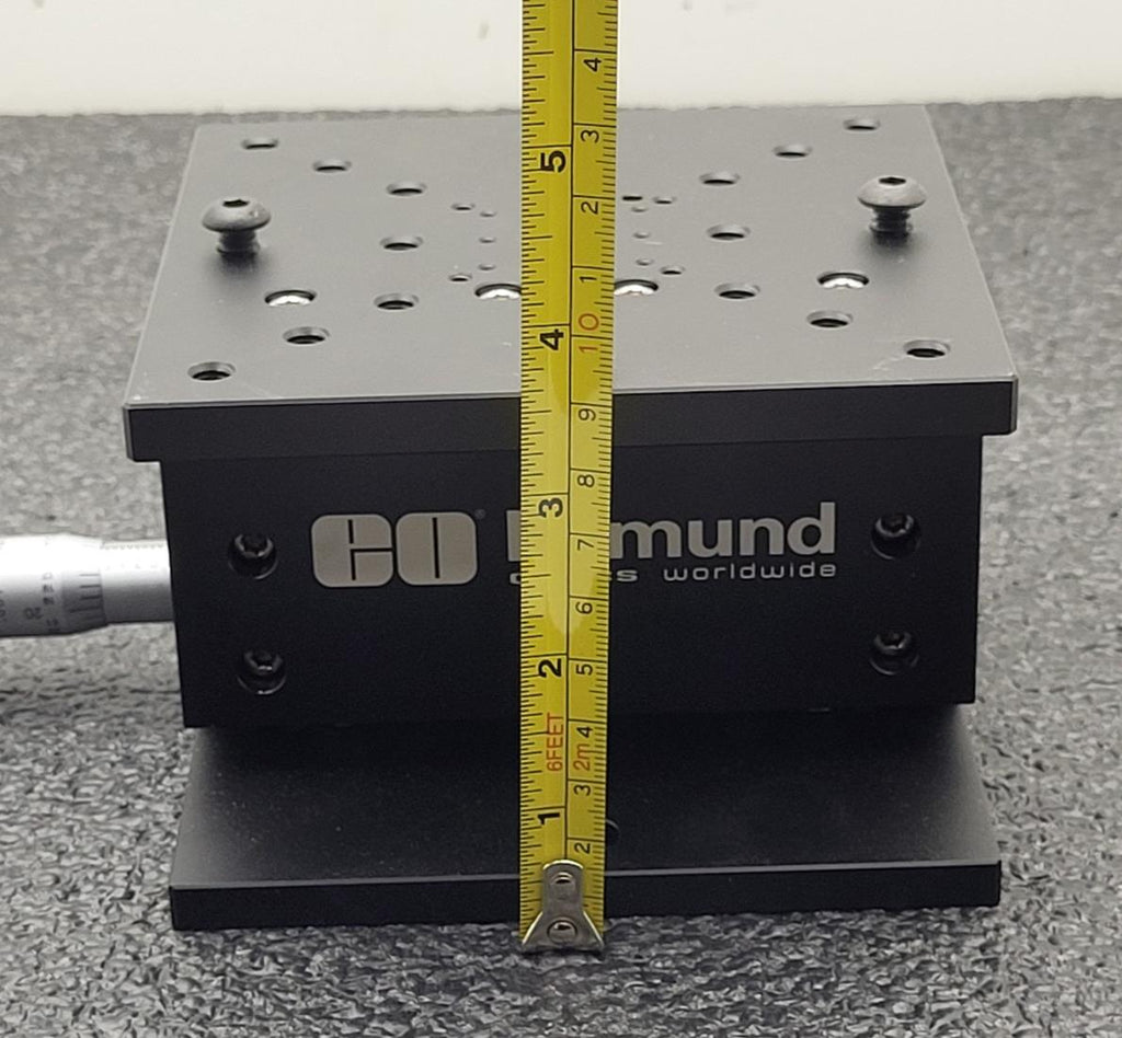 EO Edmund Optics Z Axis 66-508 Lift Table 125mm Square Optical Breadboard 1/4-20