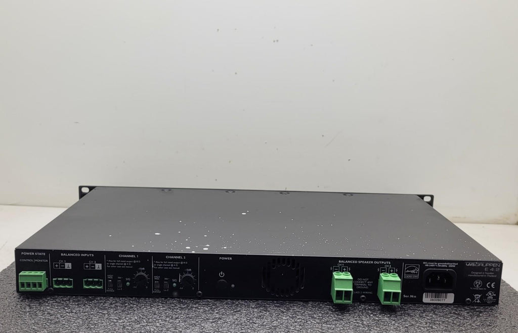 Lab Gruppen E Series 4:2 400W 2 Independent Output Rackmount Audio Amplifier