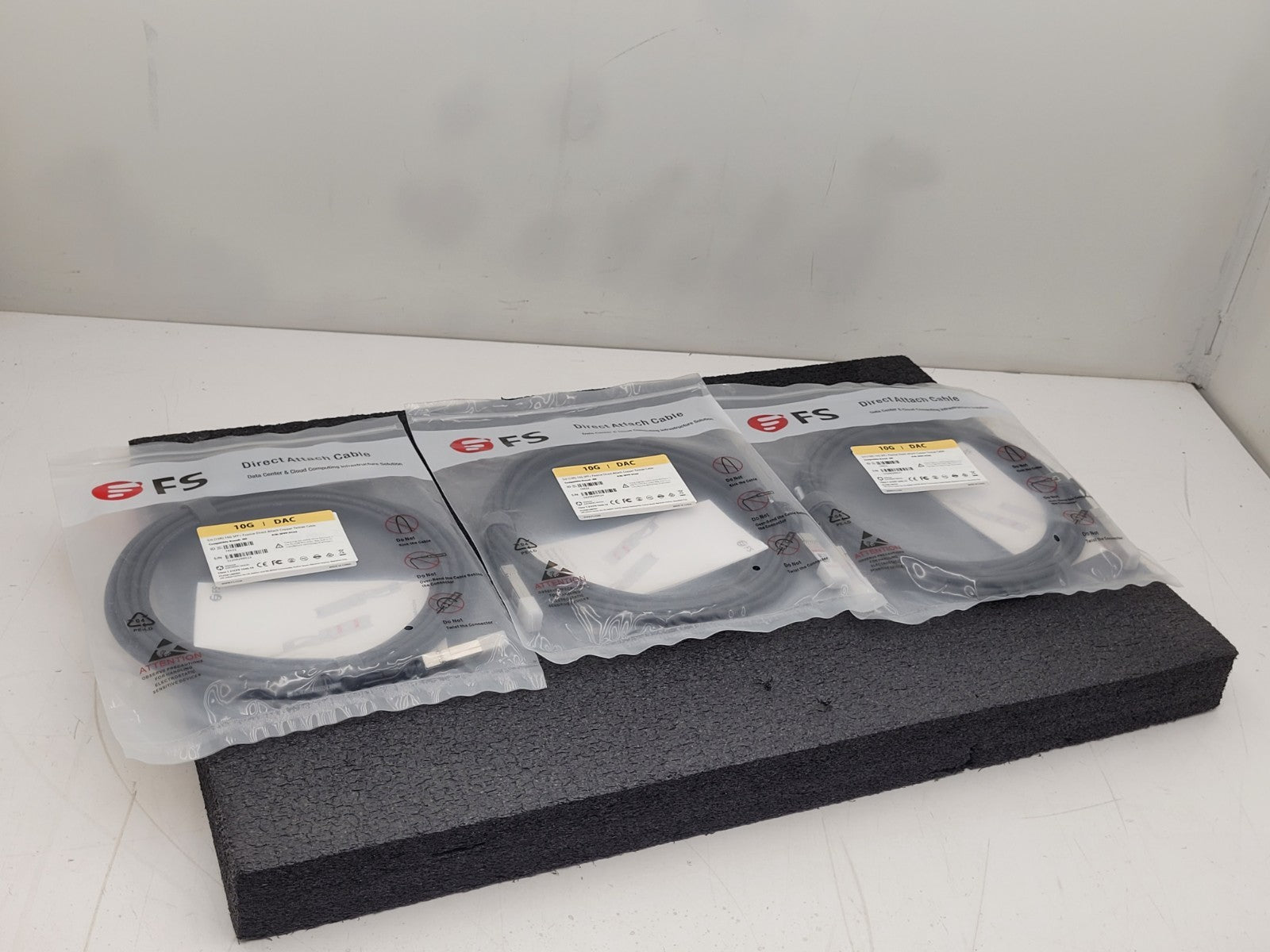 lot of 3 new 10G SPF+ Passive Direct Attach Copper Twinax Cable, p/n SFPP-PC05