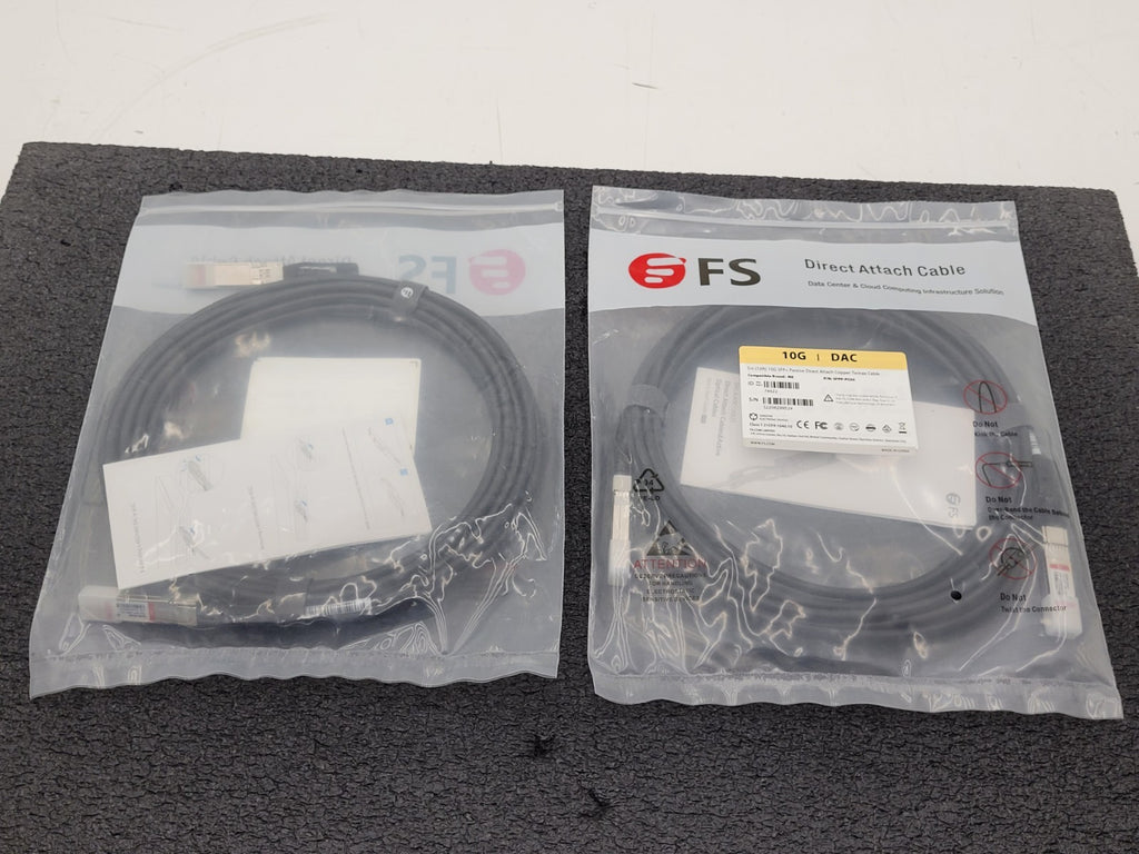 lot of 3 new 10G SPF+ Passive Direct Attach Copper Twinax Cable, p/n SFPP-PC05