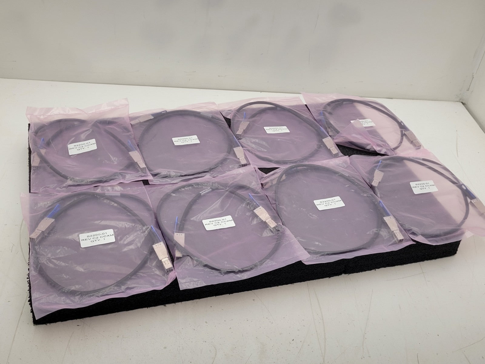 Lot of 8x 0.5M 28AWG External HD Mini SAS Cable SFF-8644 to SFF-8644