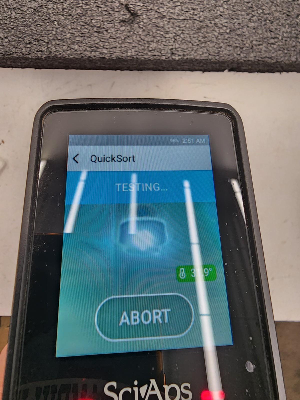 SciAps Z-901 Handheld LIBS Scrap Metal Analyzer w/Quicksort App Low Hours