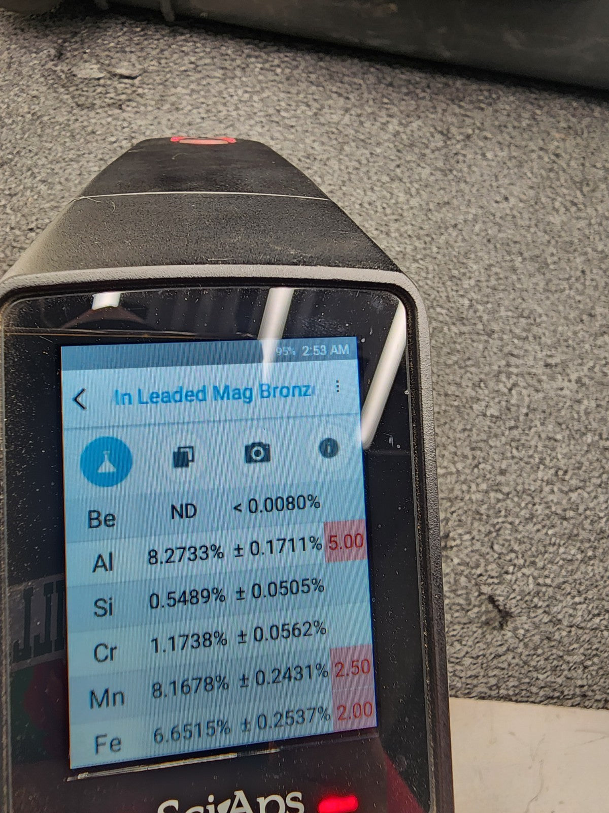 SciAps Z-901 Handheld LIBS Scrap Metal Analyzer w/Quicksort App Low Hours