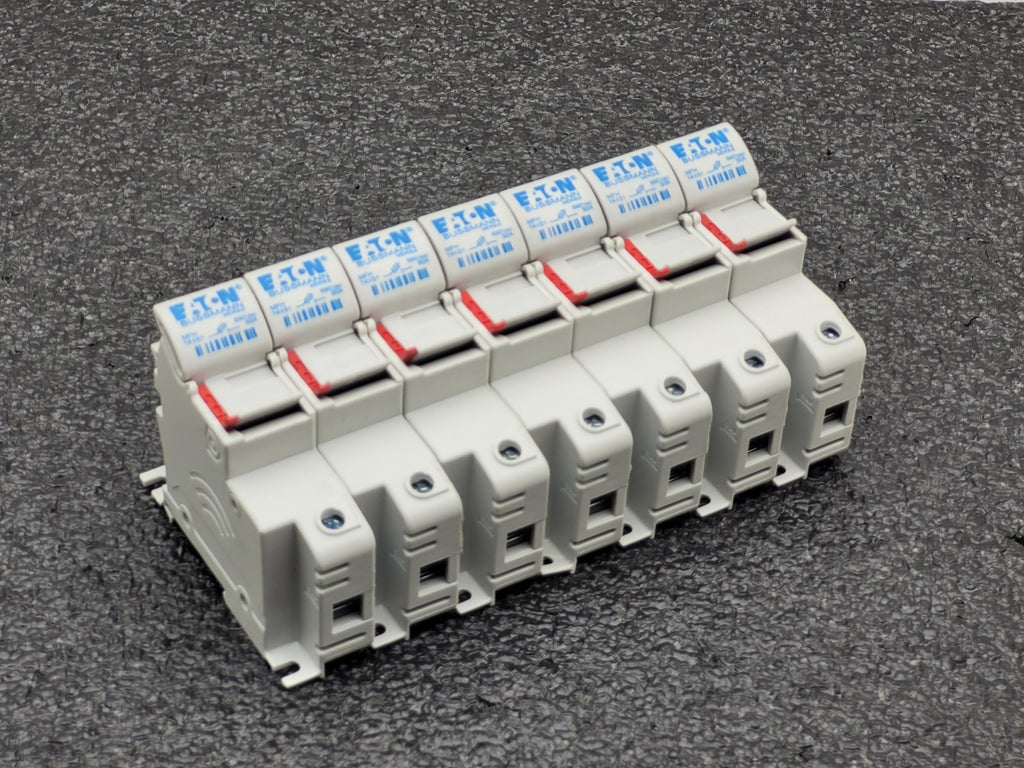 Lot of 5 Eaton Bussman MFH 14x51 50A 690V CH14DU FUSE HOLDER 2x 2 fuse 3x 1 fuse