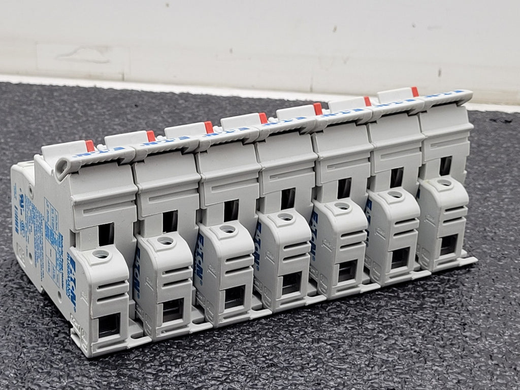 Lot of 5 Eaton Bussman MFH 14x51 50A 690V CH14DU FUSE HOLDER 2x 2 fuse 3x 1 fuse