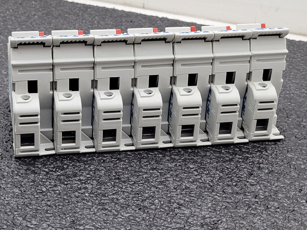 Lot of 5 Eaton Bussman MFH 14x51 50A 690V CH14DU FUSE HOLDER 2x 2 fuse 3x 1 fuse