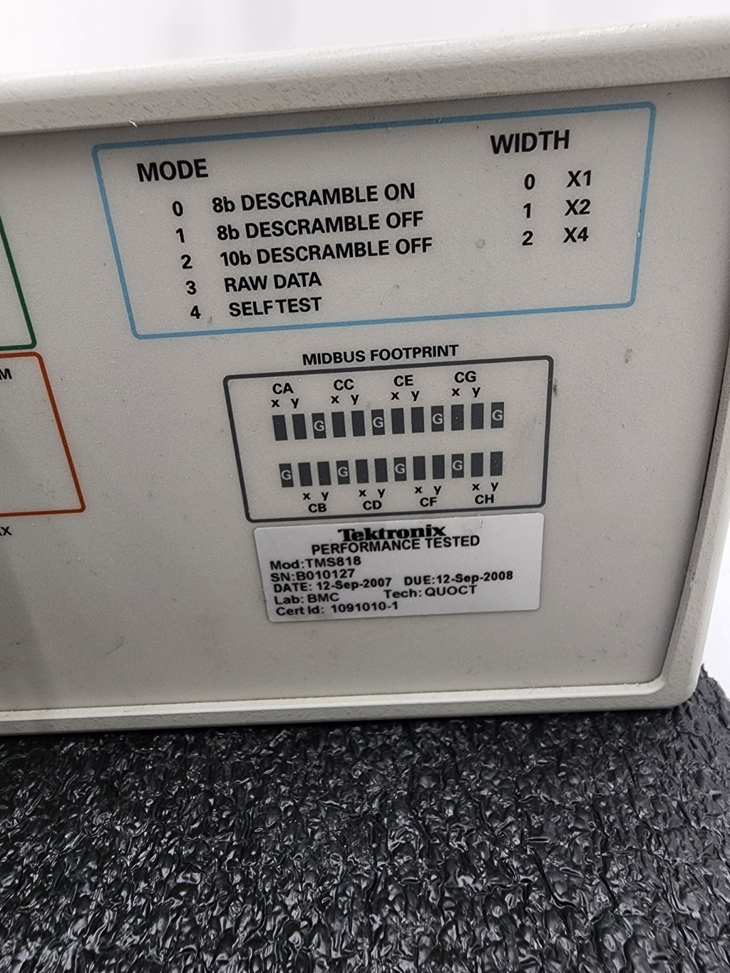 Tektronix Tek TMS818 Probe Adapter PCI-e PCIExpress Bus 2x P6869 Probe