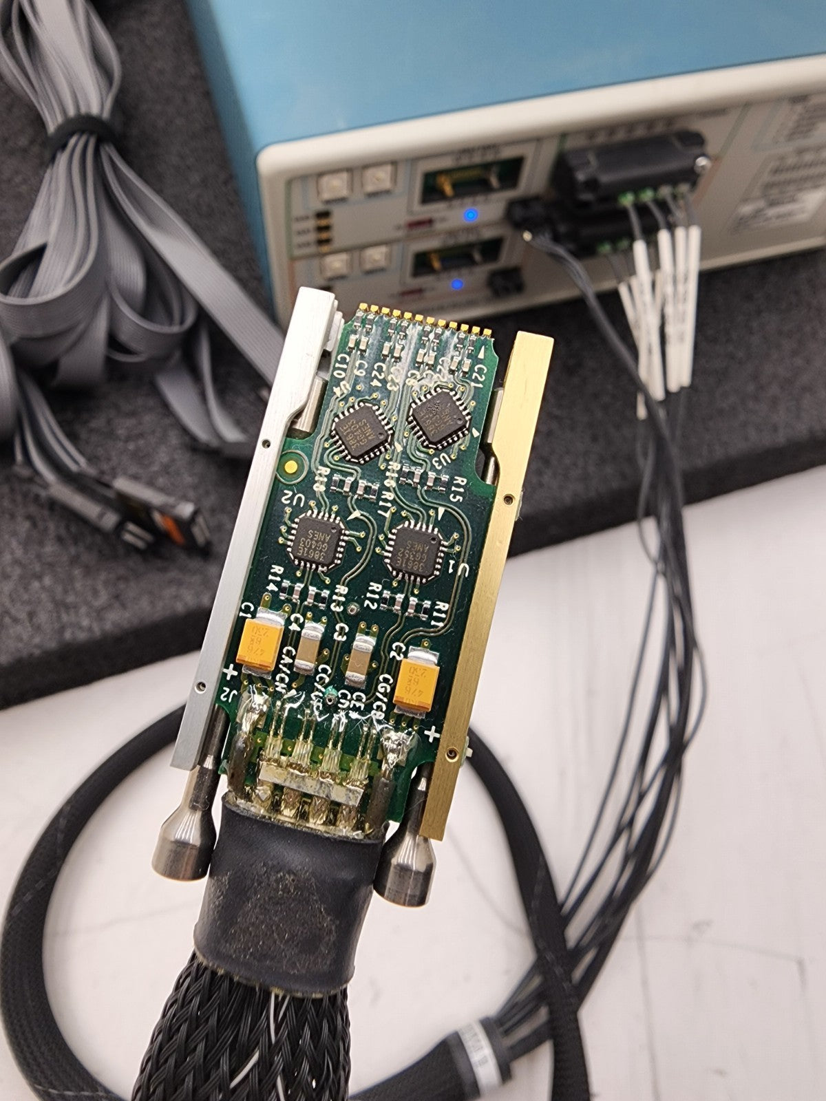 Tektronix Tek TMS818 Probe Adapter PCI-e PCIExpress Bus 2x P6869 Probe