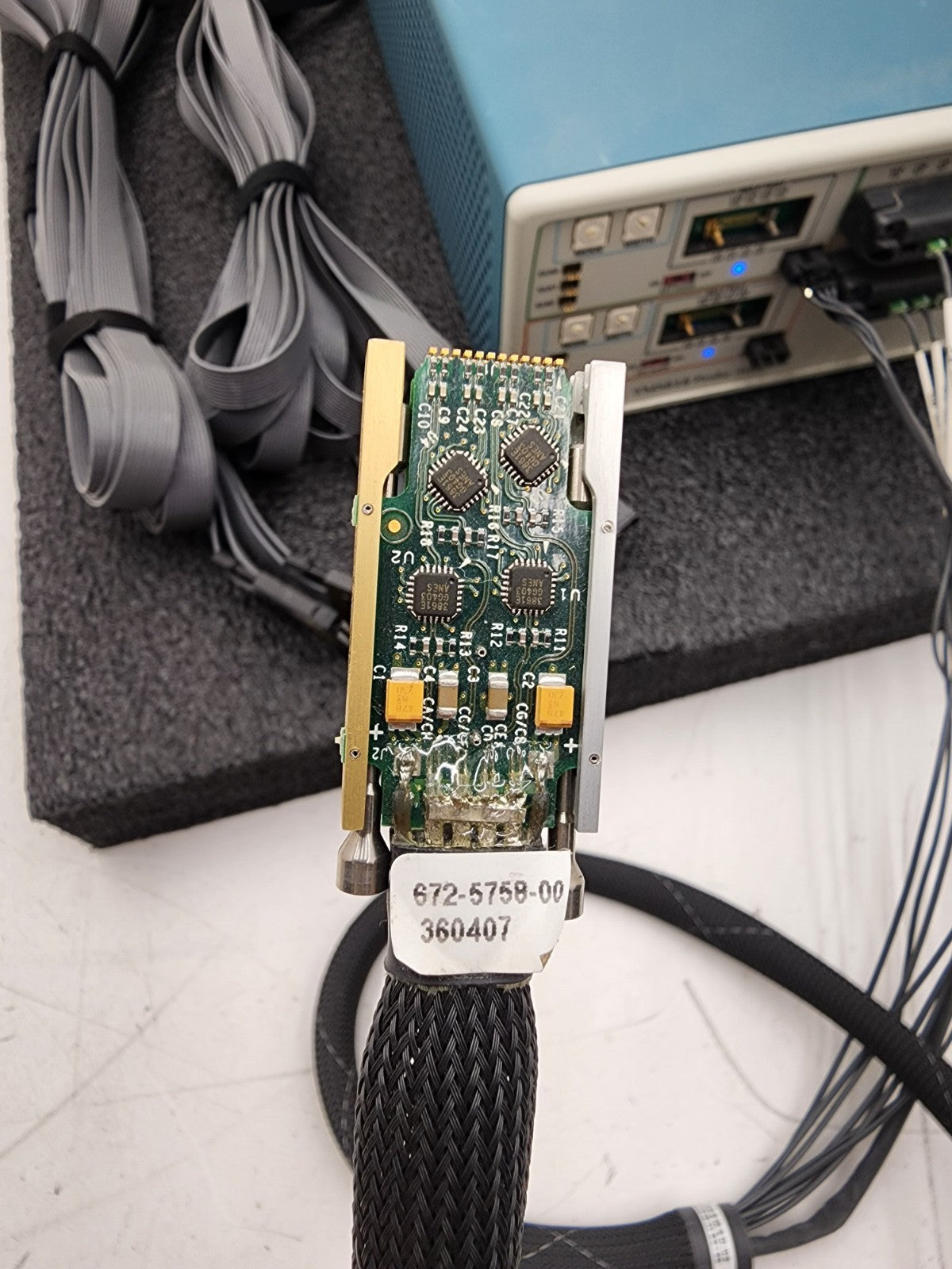 Tektronix Tek TMS818 Probe Adapter PCI-e PCIExpress Bus 2x P6869 Probe