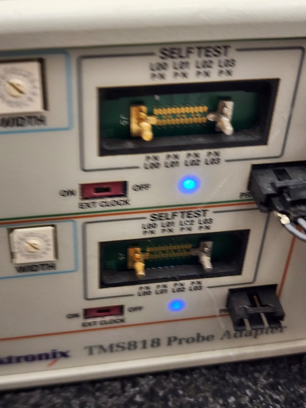 Tektronix Tek TMS818 Probe Adapter PCI-e PCIExpress Bus 2x P6869 Probe