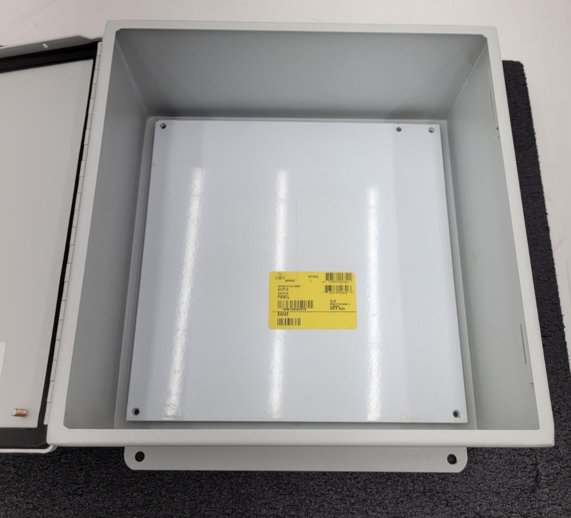 Hoffman NVent A1212CHFL Panel Enclosure White Type 4, 12 w/ backing plate