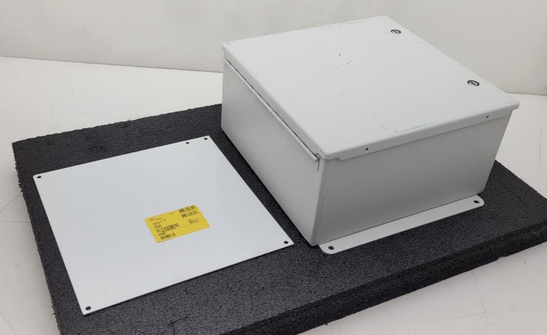 Hoffman NVent A1212CHFL Panel Enclosure White Type 4, 12 w/ backing plate