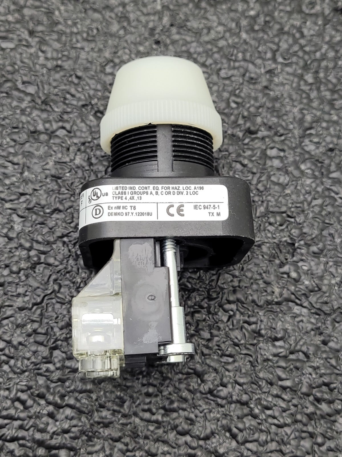 Lot of 3x ALLEN-BRADLEY AB  800HC-QRH24W QRH24G Pilot Lite 2x White 1x Green NEW