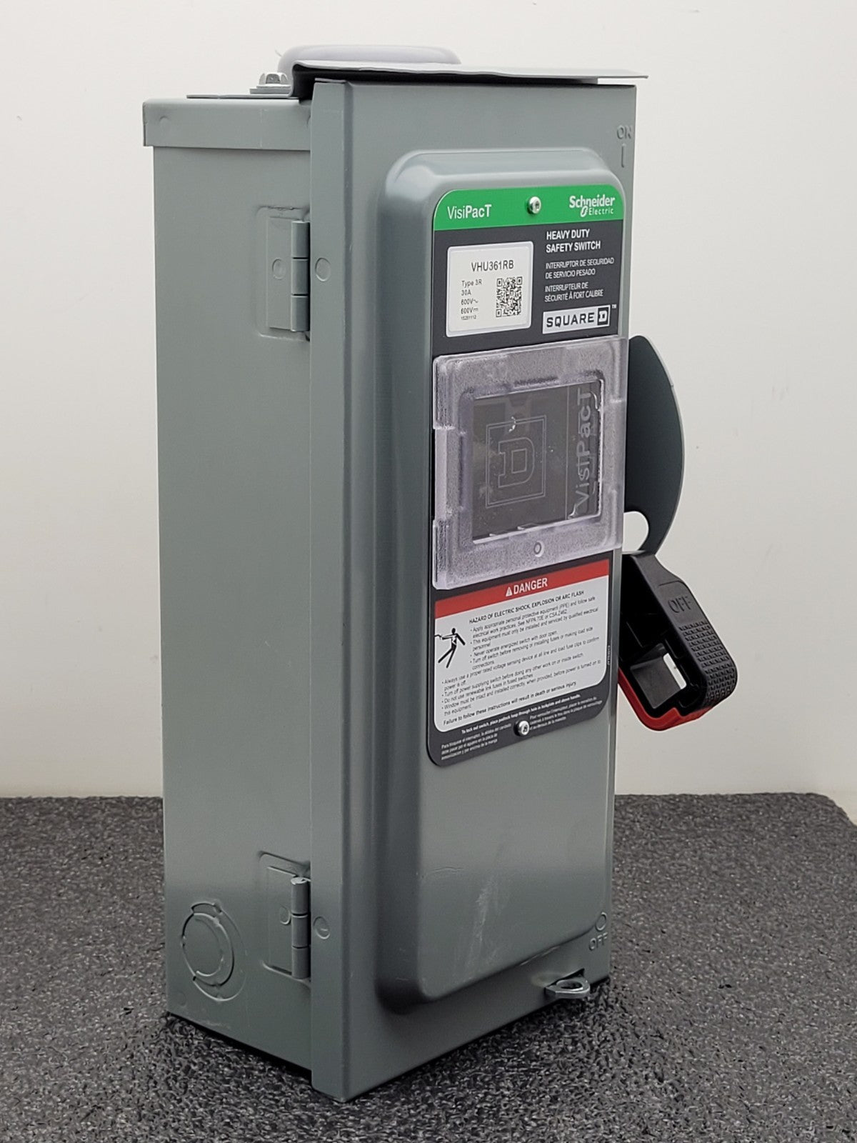 Schneider Electric VHU361RB 30A 600V Heavy Duty Safety Switch VisiPacT Square D