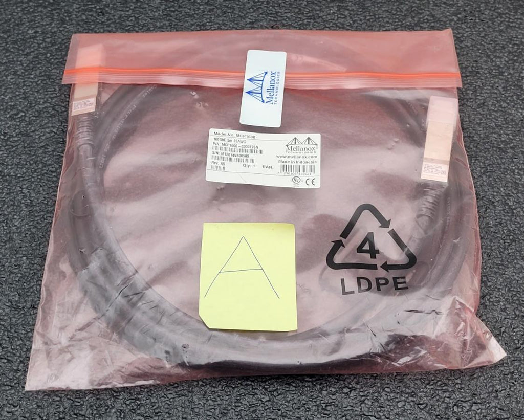 MELLANOX MCP1600-C003E26N COPPER HYBRID Cable ETH 100GbE 3M 26AWG [A] MCP1600
